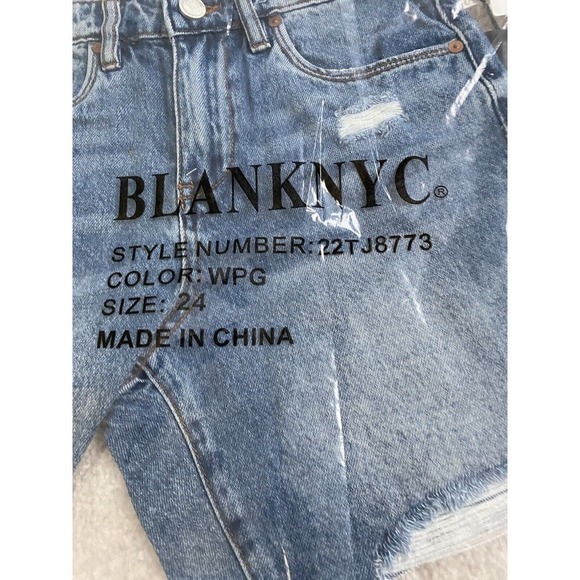 Blank NYC Shorts Denim Women Size 24 WPG - Picture 3 of 16